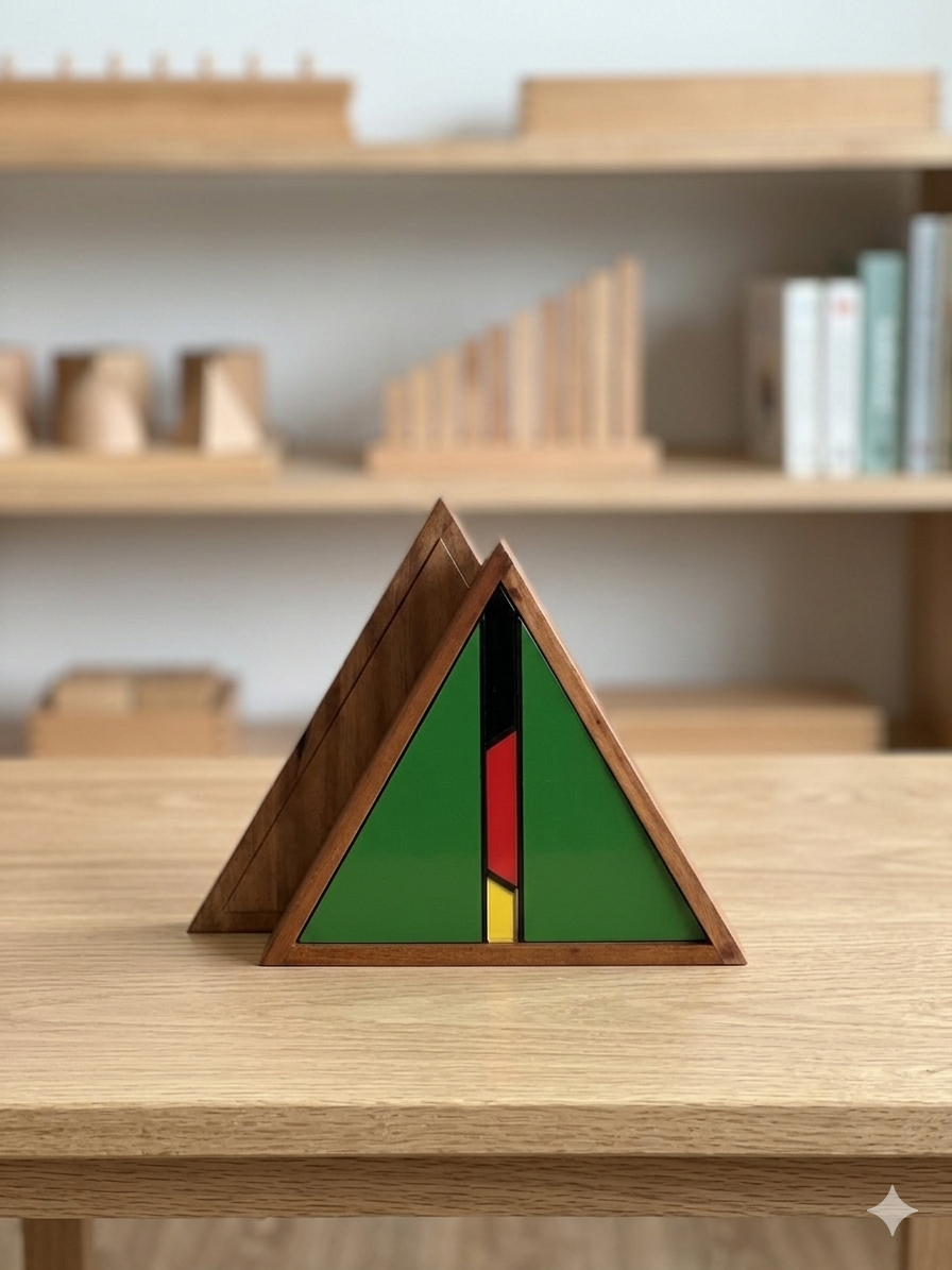 Montessori triangle box